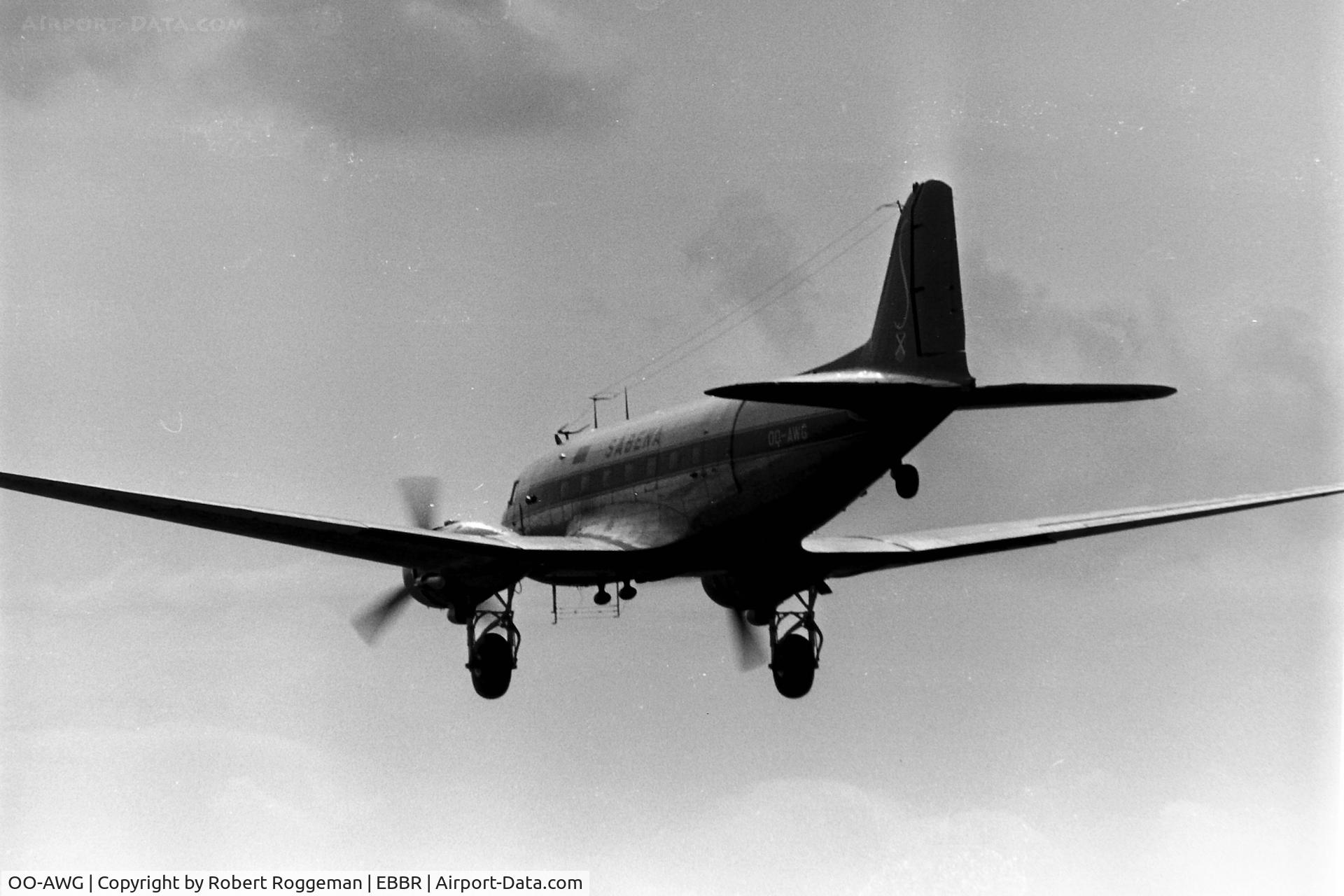 OO-AWG, 1942 Douglas C-47A Skytrain C/N 43091, 1960's.SABENA.