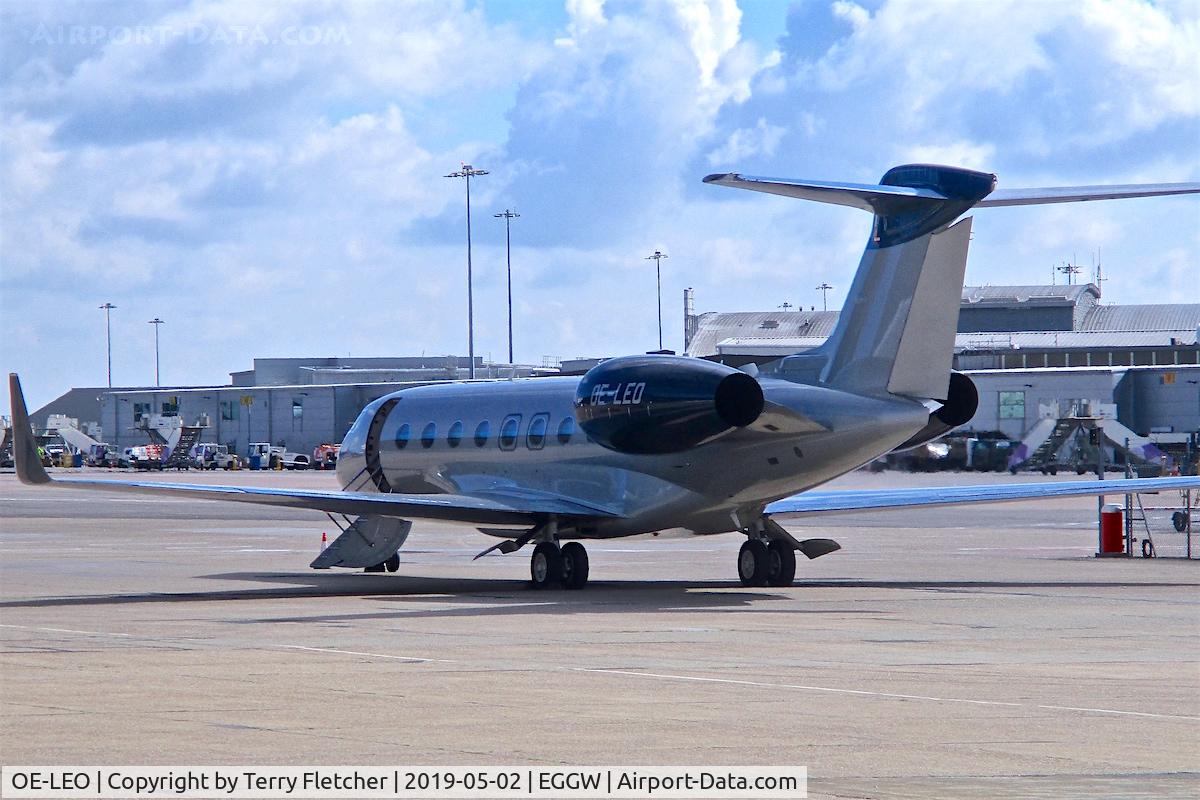 OE-LEO, 2017 Gulfstream Aerospace G650 (G-VI) C/N 6278, At Luton