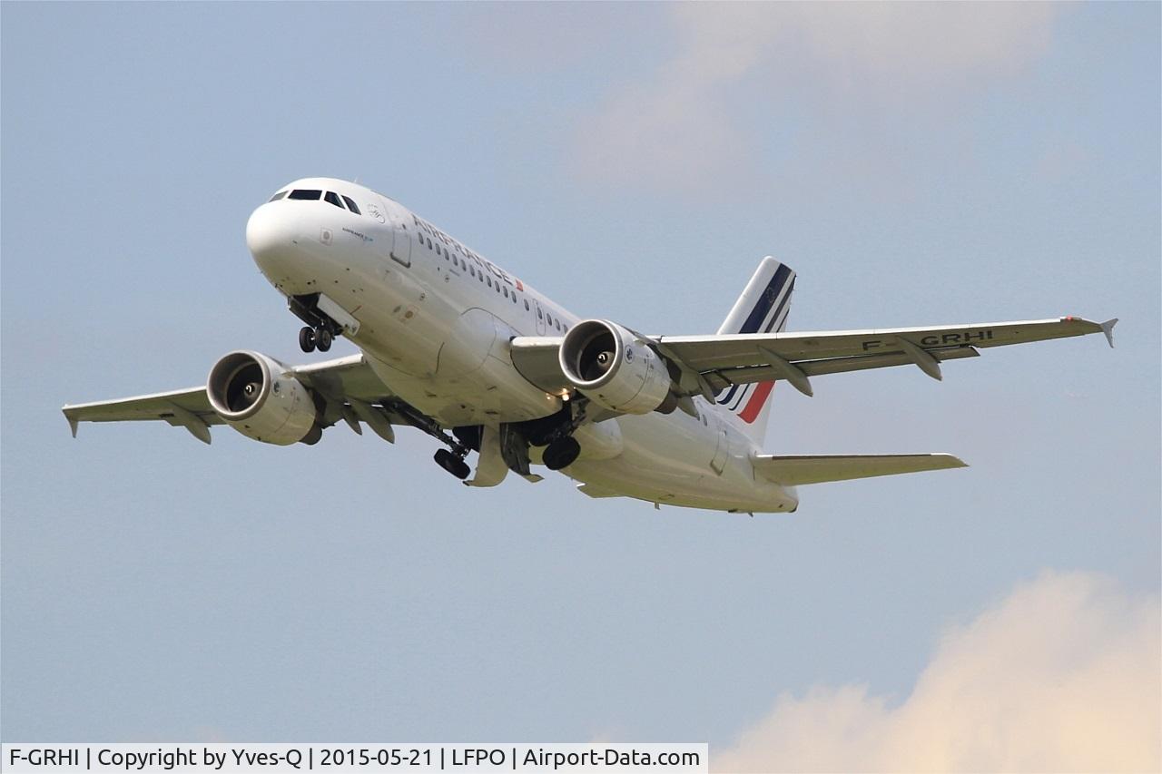 F-GRHI, 2000 Airbus A319-111 C/N 1169, Airbus A319-111, Take off rwy 24, Paris Orly Airport (LFPO-ORY)