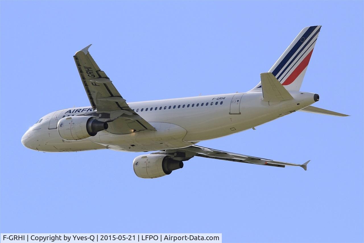 F-GRHI, 2000 Airbus A319-111 C/N 1169, Airbus A319-111, Take off rwy 24, Paris Orly Airport (LFPO-ORY)