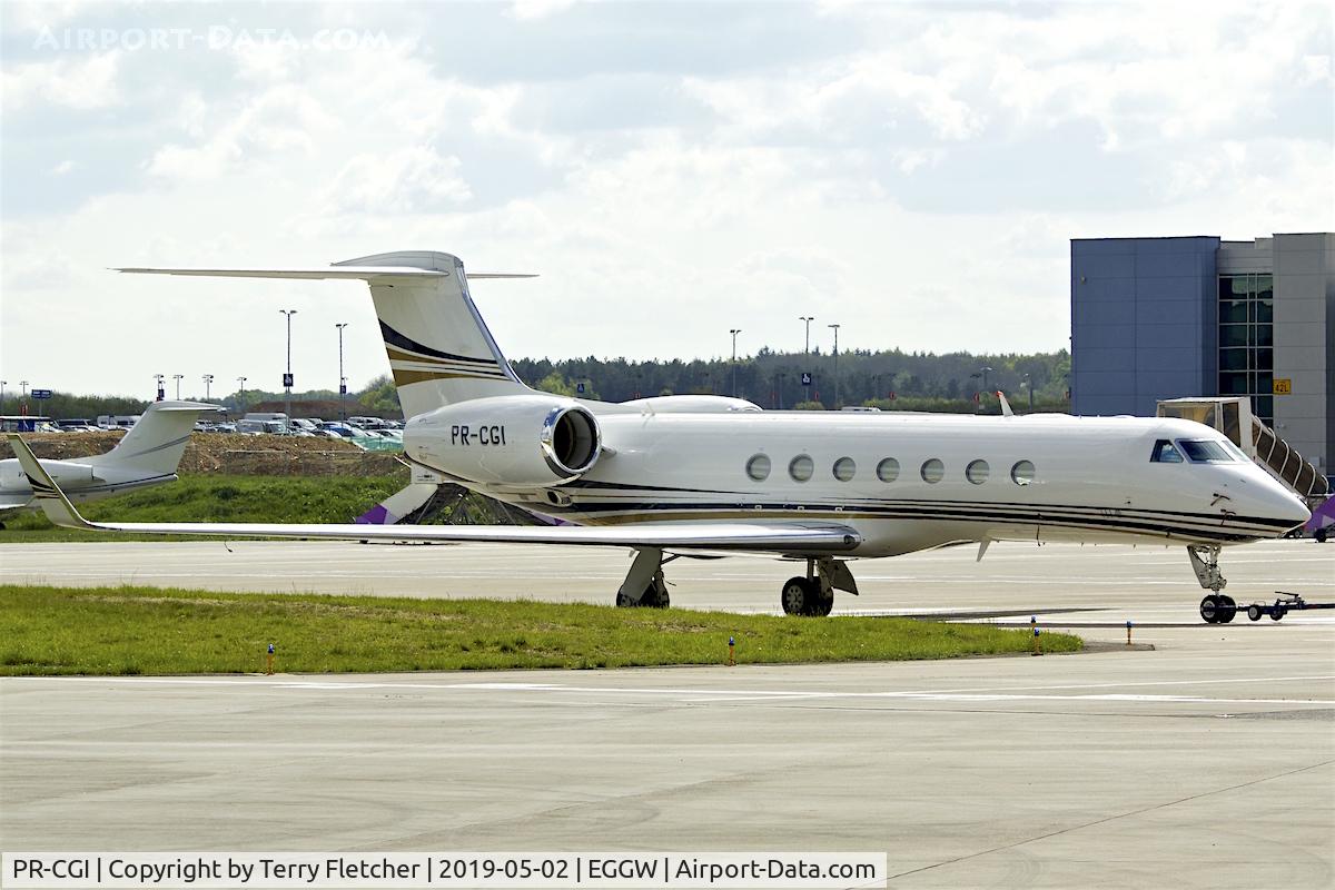 PR-CGI, 2013 Gulfstream Aerospace V-SP G550 C/N 5457, at Luton