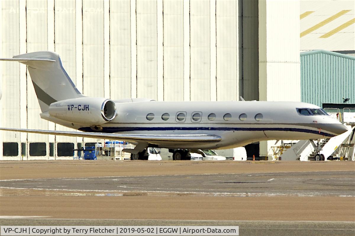 VP-CJH, 2018 Gulfstream G-VI (G650ER) C/N 6293, at Luton