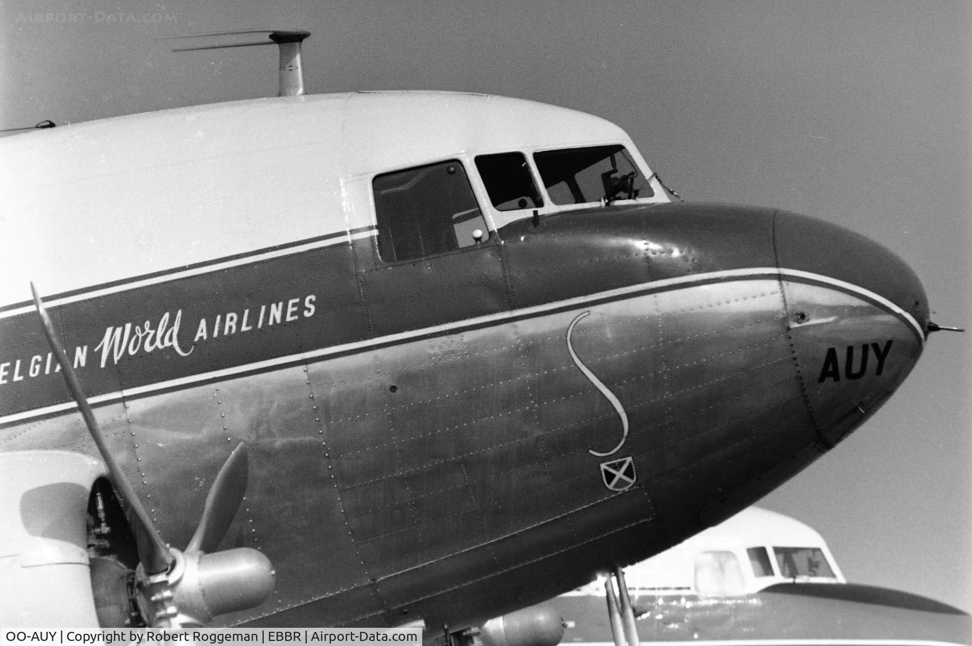 OO-AUY, 1943 Douglas DC-3C (C-47) C/N 43089, 1960's.SABENA.