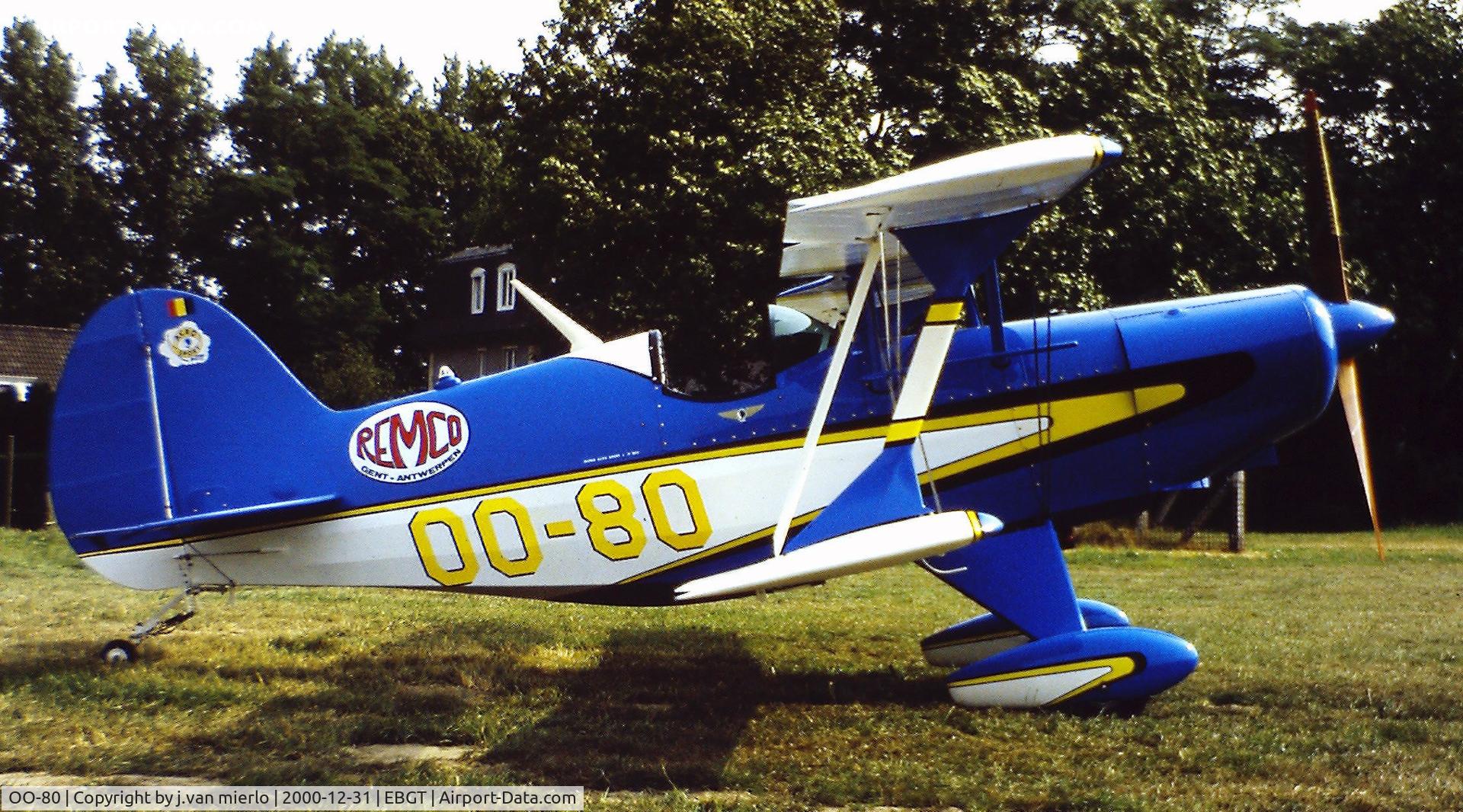 OO-80, EAA Acrosport C/N 864, Ghent, Belgium