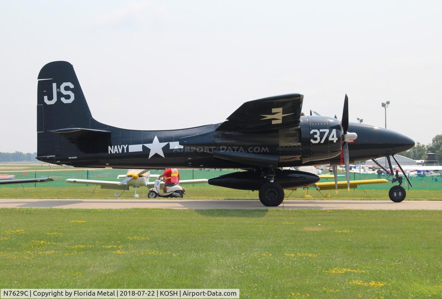 N7629C, 1944 Grumman F7F-3 Tigercat C/N C.116, F7F Tiger Cat