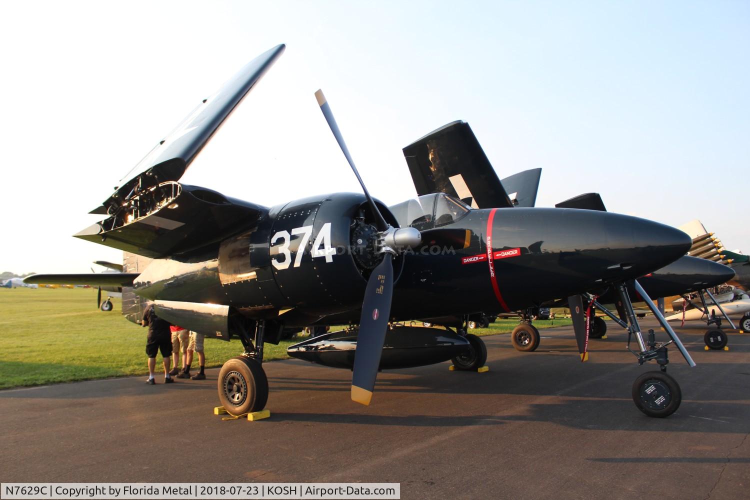 N7629C, 1944 Grumman F7F-3 Tigercat C/N C.116, F7F Tigercat