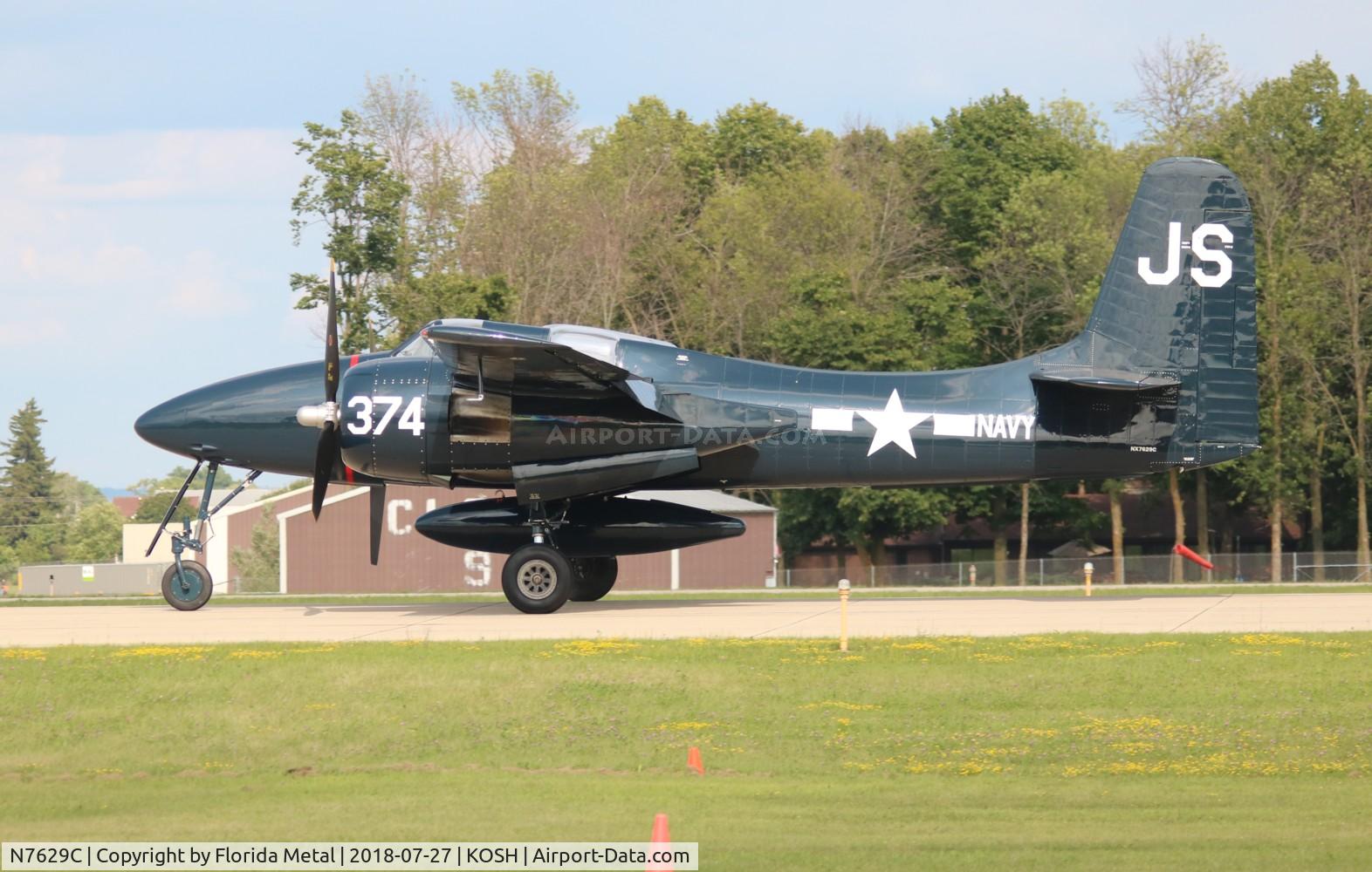 N7629C, 1944 Grumman F7F-3 Tigercat C/N C.116, F7F Tigercat