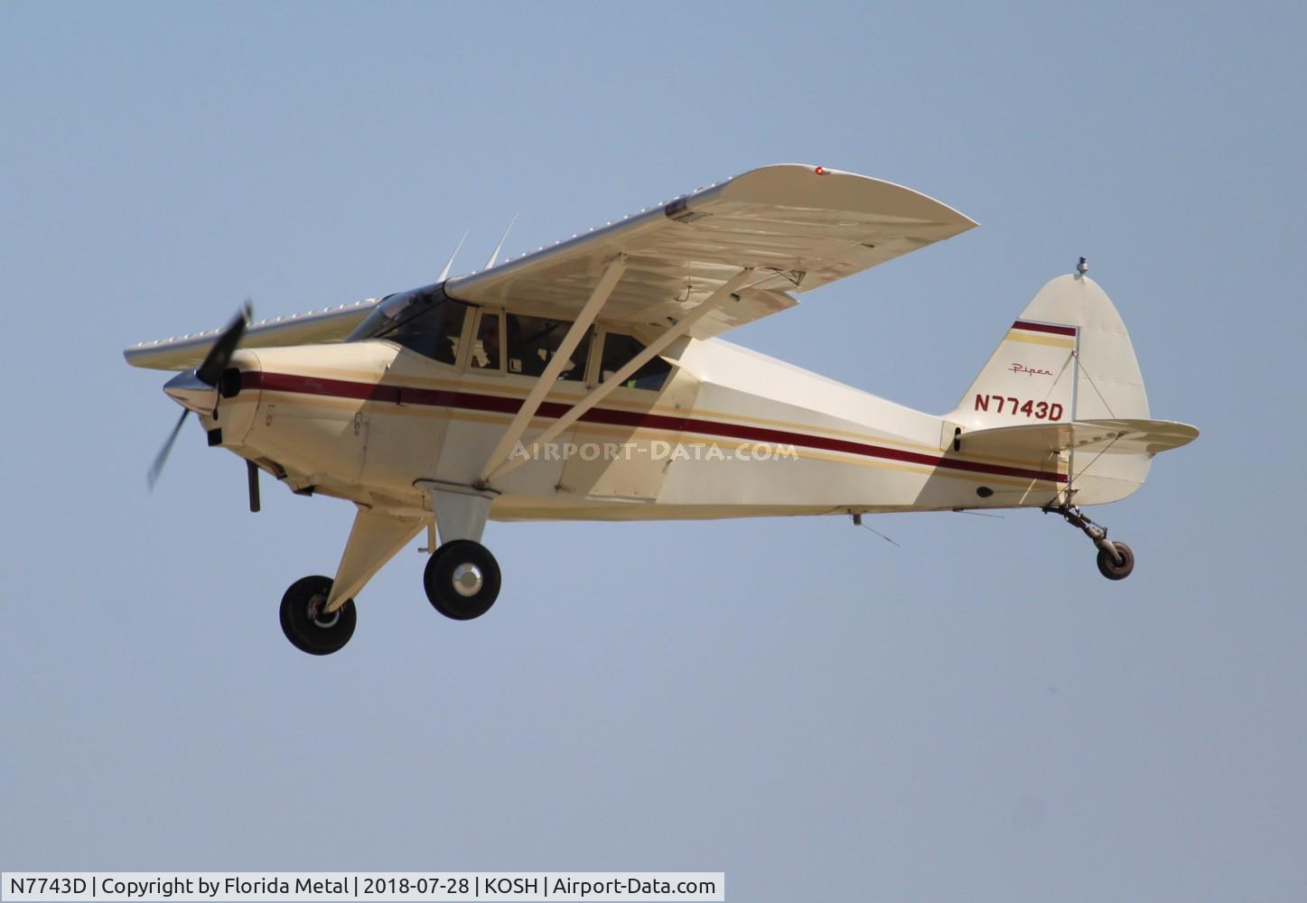 N7743D, 1957 Piper PA-22-150 Tri-Pacer C/N 22-5422, PA-22