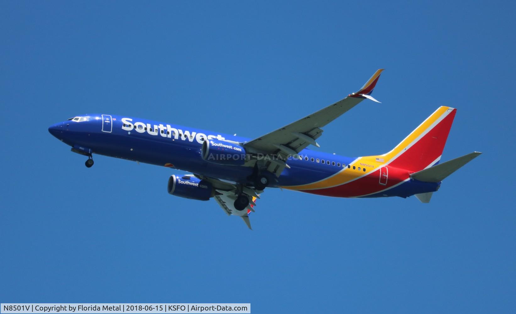 N8501V, 2016 Boeing 737-8H4 C/N 41530, Southwest 737-8H4