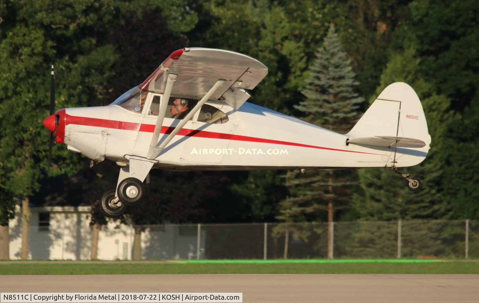 N8511C, 1953 Piper PA-22-135 Tri-Pacer C/N 22-1219, PA-22
