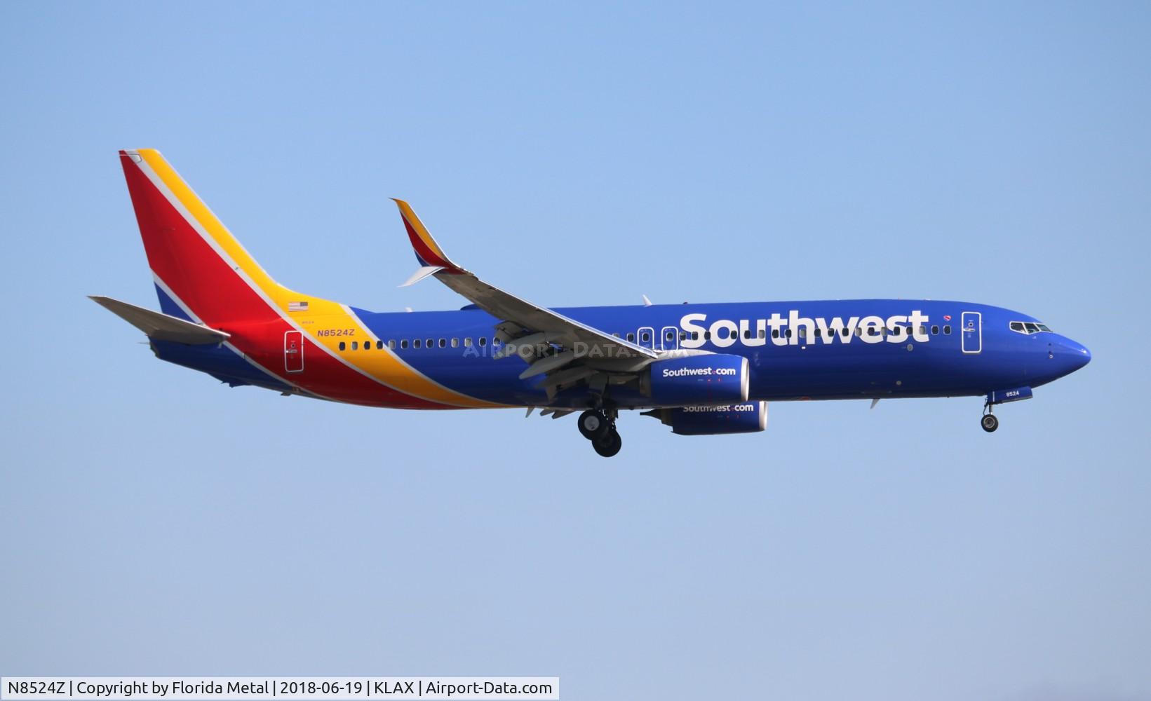 N8524Z, 2017 Boeing 737-8H4 C/N 36970, Southwest 737-8H4