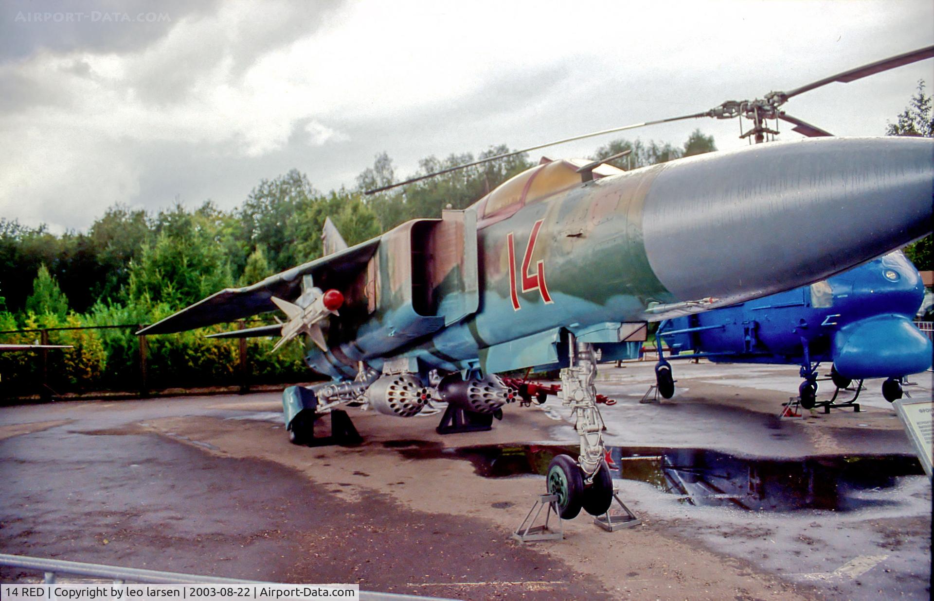 14 RED, 1973 Mikoyan-Gurevich MiG-23MF C/N 0390310225, Central museum of the great patriotic war 22.8.2003