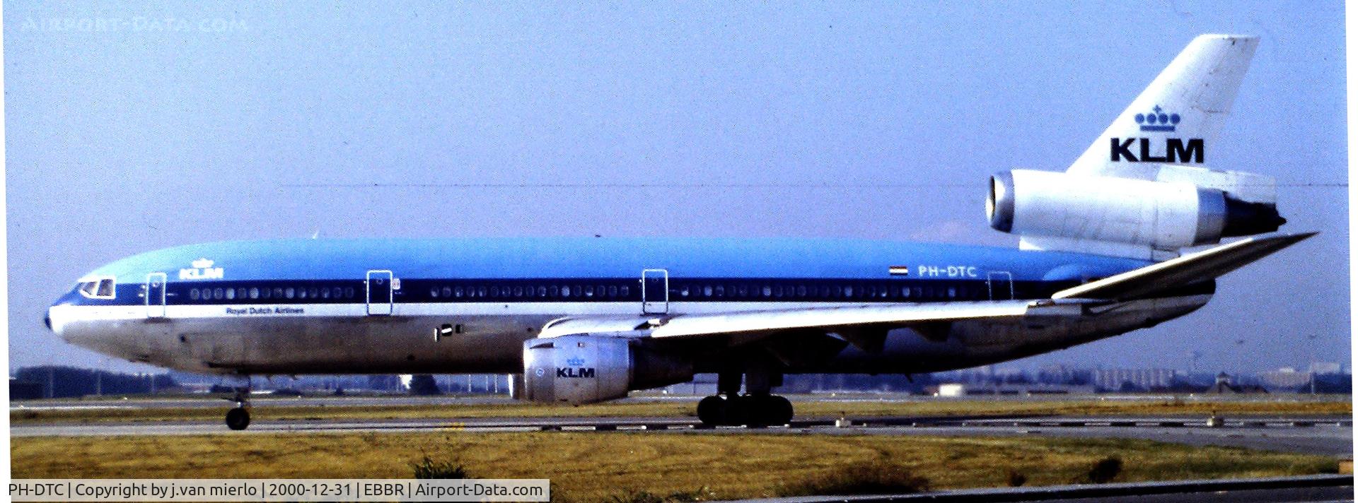 PH-DTC, 1972 Douglas DC-10-30 C/N 46552, Leaving BRUCARGO after diversion from AMS EBBR'80s