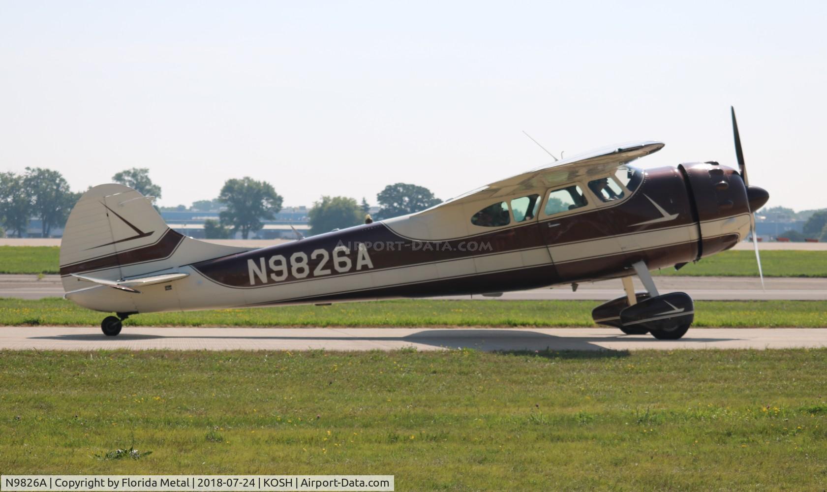 N9826A, 1950 Cessna 195 C/N 7505, Cessna 195