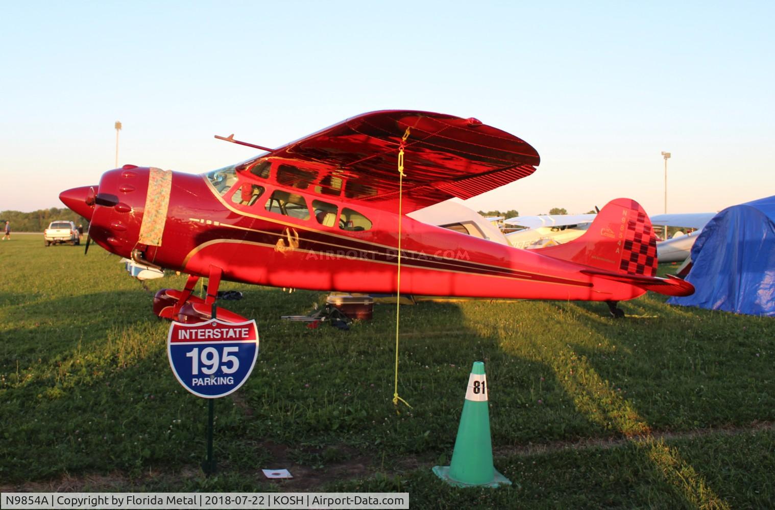 N9854A, 1952 Cessna 190 C/N 7547, Cessna 190