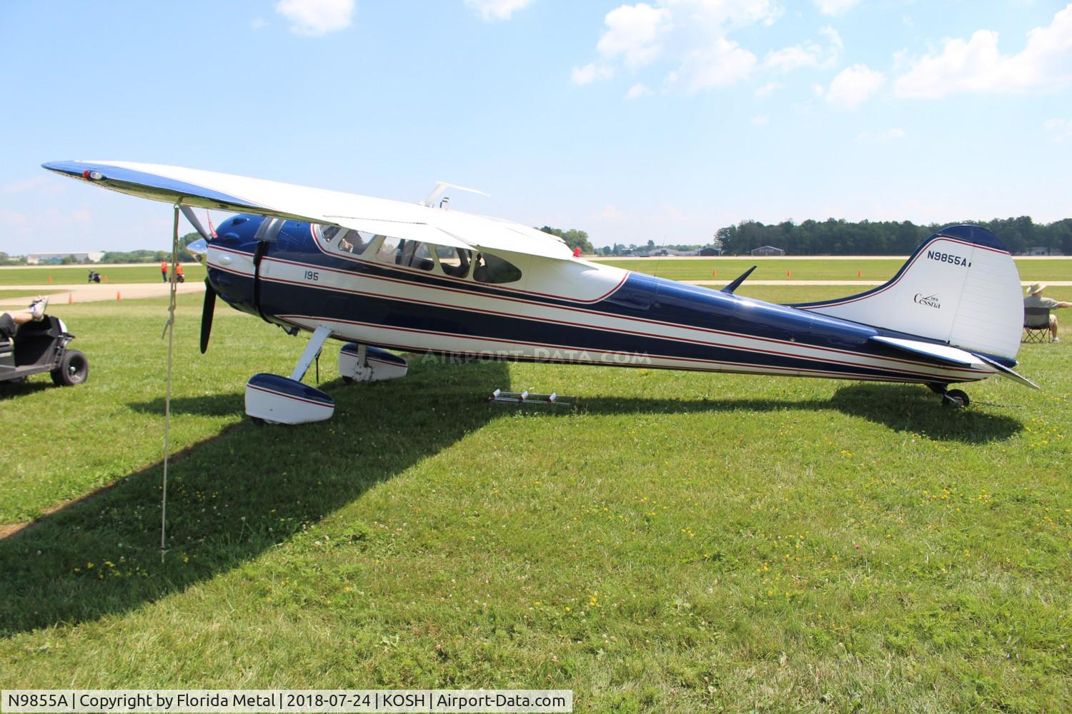 N9855A, 1950 Cessna 195A C/N 7548, Cessna 195A