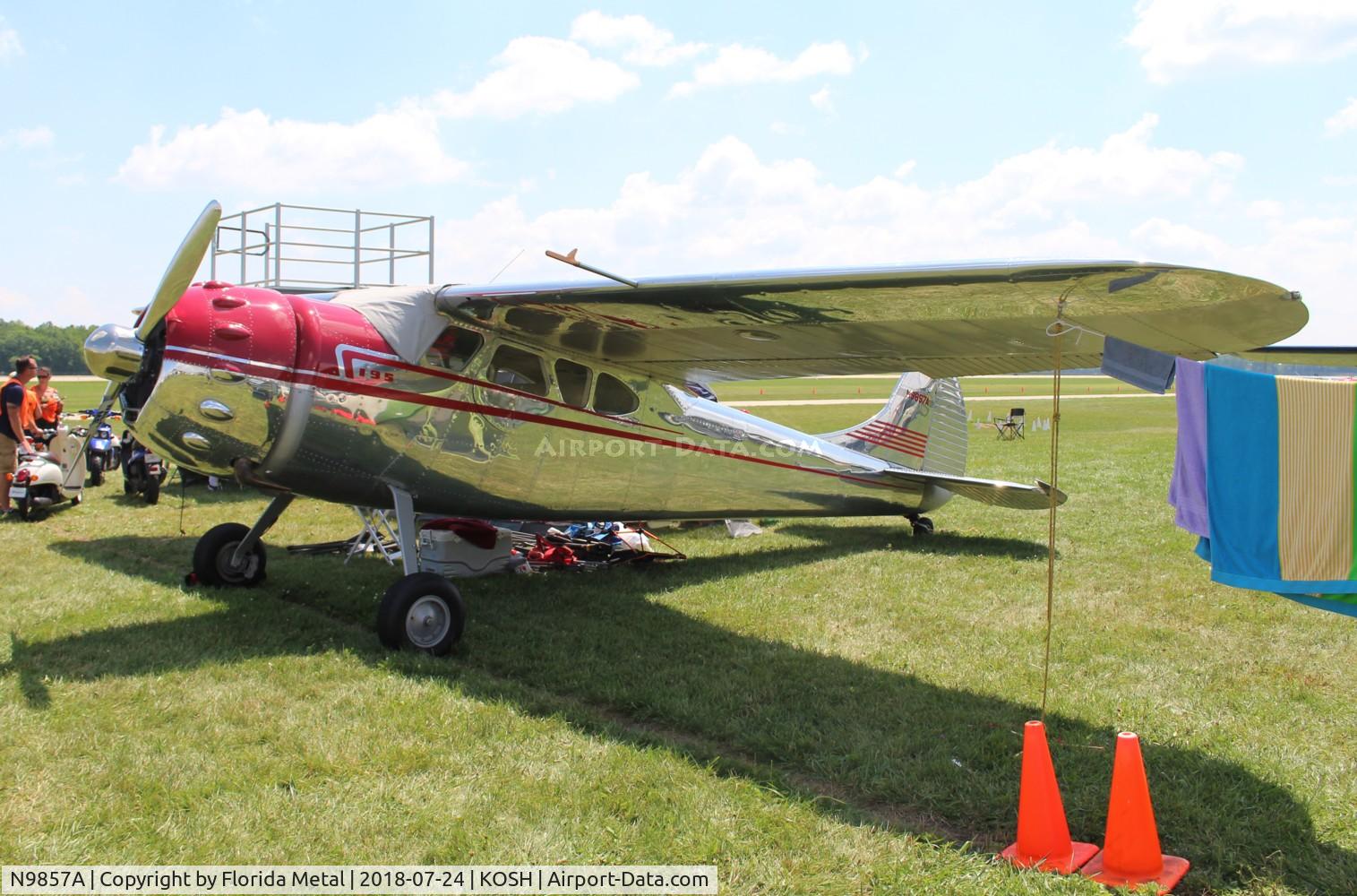 N9857A, 1949 Cessna 195 C/N 7550, Cessna 195