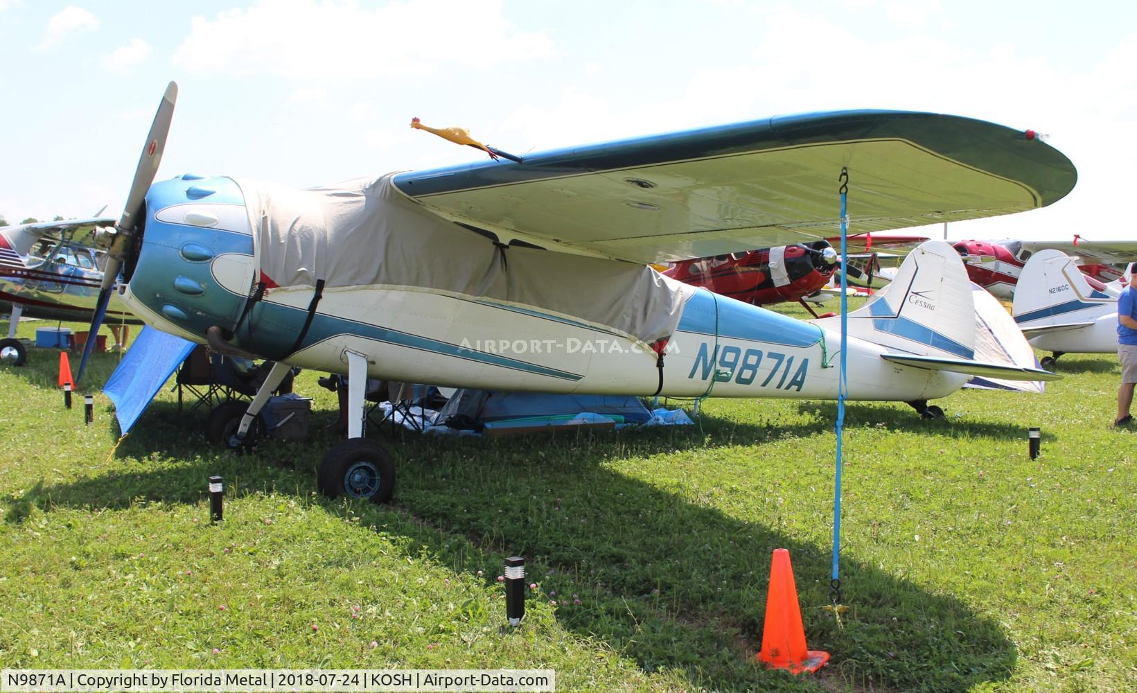 N9871A, 1950 Cessna 195A C/N 7607, Cessna 195A