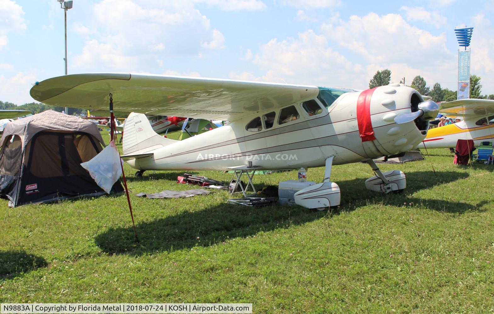 N9883A, 1950 Cessna 195A C/N 7585, Cessna 195A