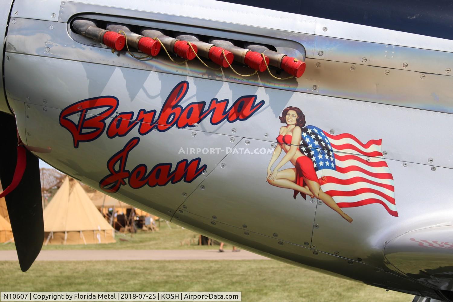 N10607, 1944 North American P-51D Mustang C/N 122-41006, Barbara Jean