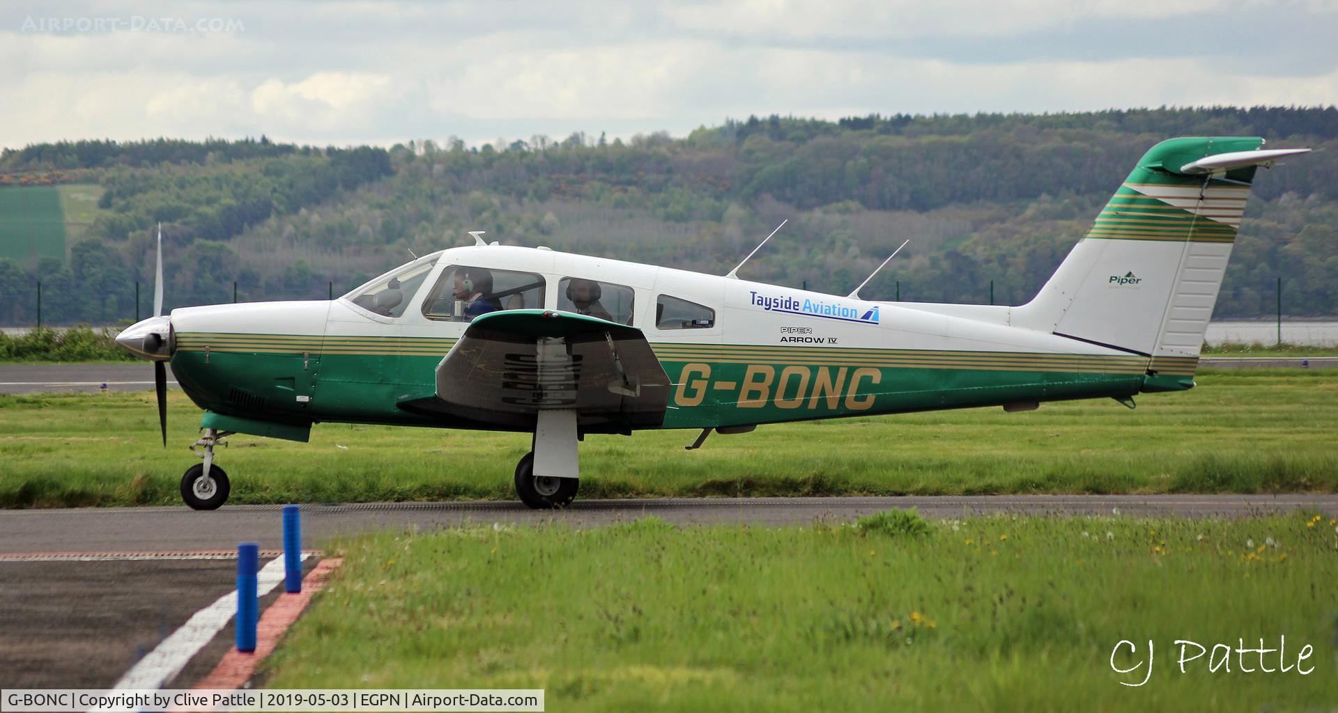 G-BONC, 1979 Piper PA-28RT-201 Arrow IV C/N 28R-7918007, @ Dundee wearing Tayside Aviation titling