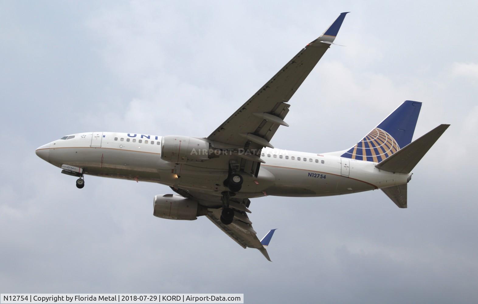 N12754, 2002 Boeing 737-7V3 C/N 30464, United