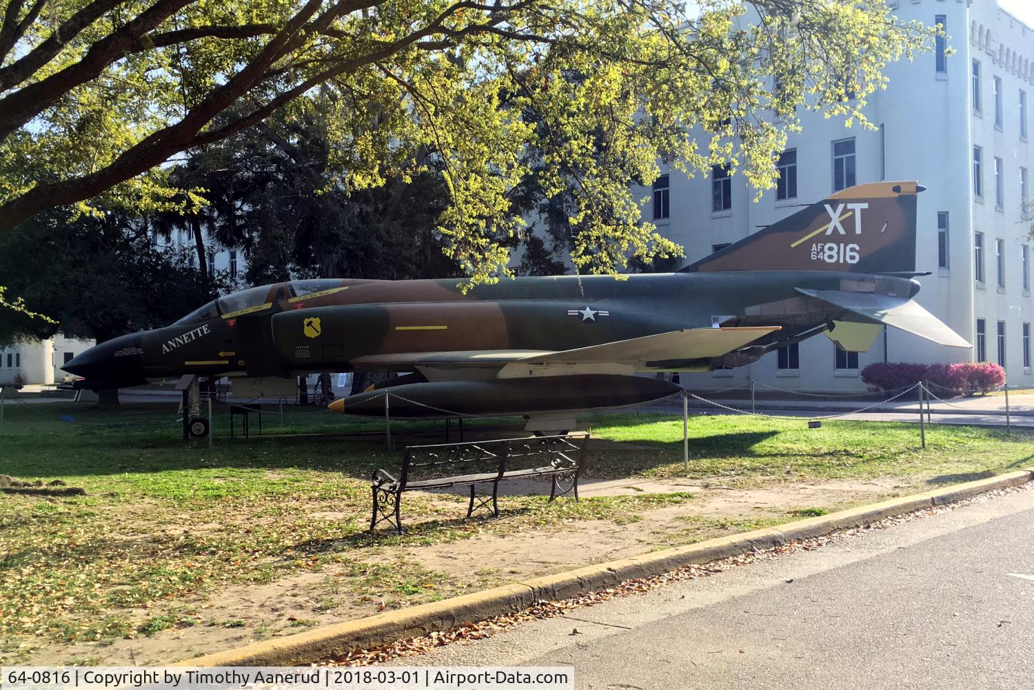 64-0816, 1964 McDonnell F-4C Phantom II C/N 1145, 1964 McDonnell F-4C Phantom II, c/n: 1145, Charleston, SC   The Citadel - Summerall Parade Field