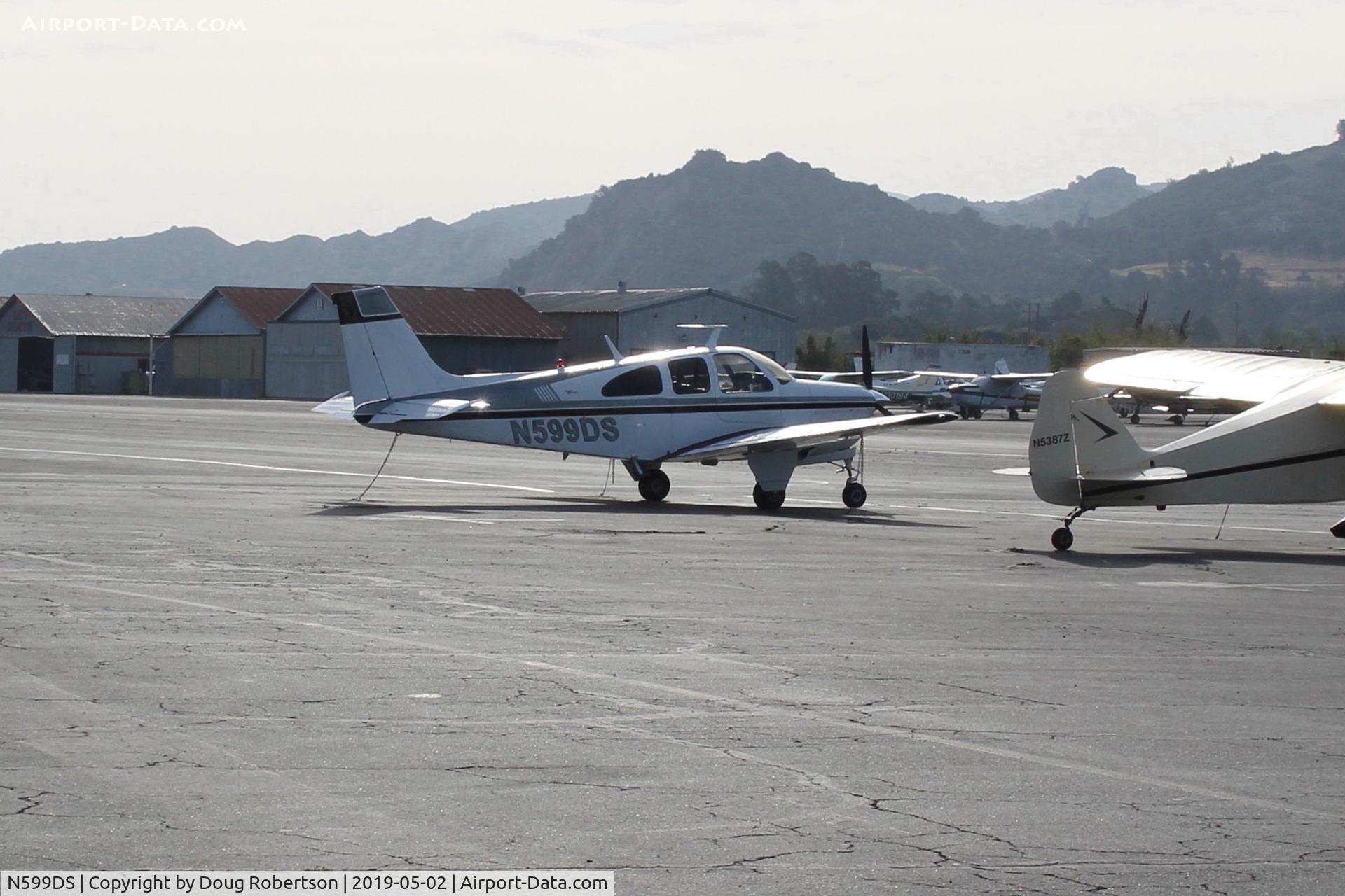 N599DS, 1967 Beech E33A Bonanza C/N CE-182, 1967 Beech E33A BONANZA, Continental IO-520 285 Hp, on Transient Ramp