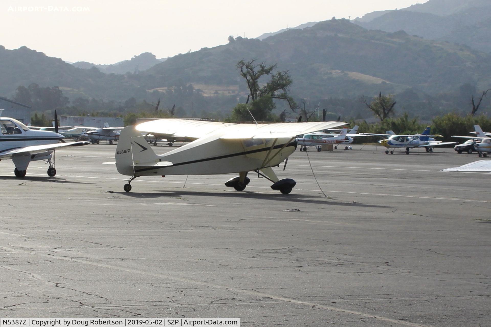 N5387Z, 1961 Piper PA-22-108 Colt C/N 22-9156, 1961 Piper PA-22-108 COLT, Lycoming O-235 108 Hp, on Transient Ramp