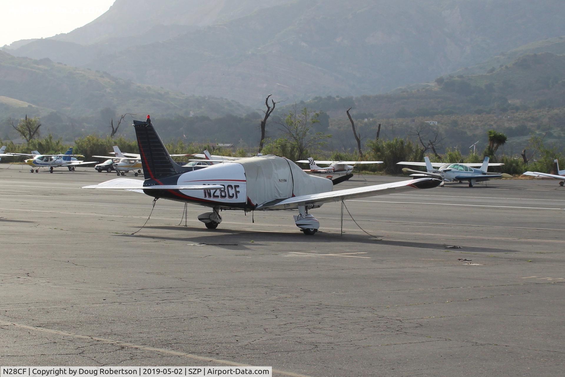 N28CF, 1972 Piper PA-28-180 C/N 28-7305093, 1972 Piper PA-28-180 CHEROKEE, Lycoming O-360 180 Hp, on Transient Ramp