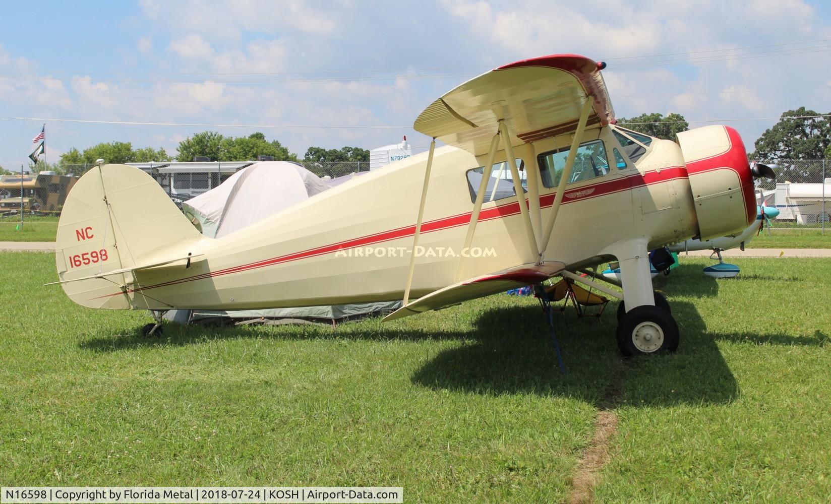 N16598, 1936 Waco YKS-6 C/N 4522, Waco YKS