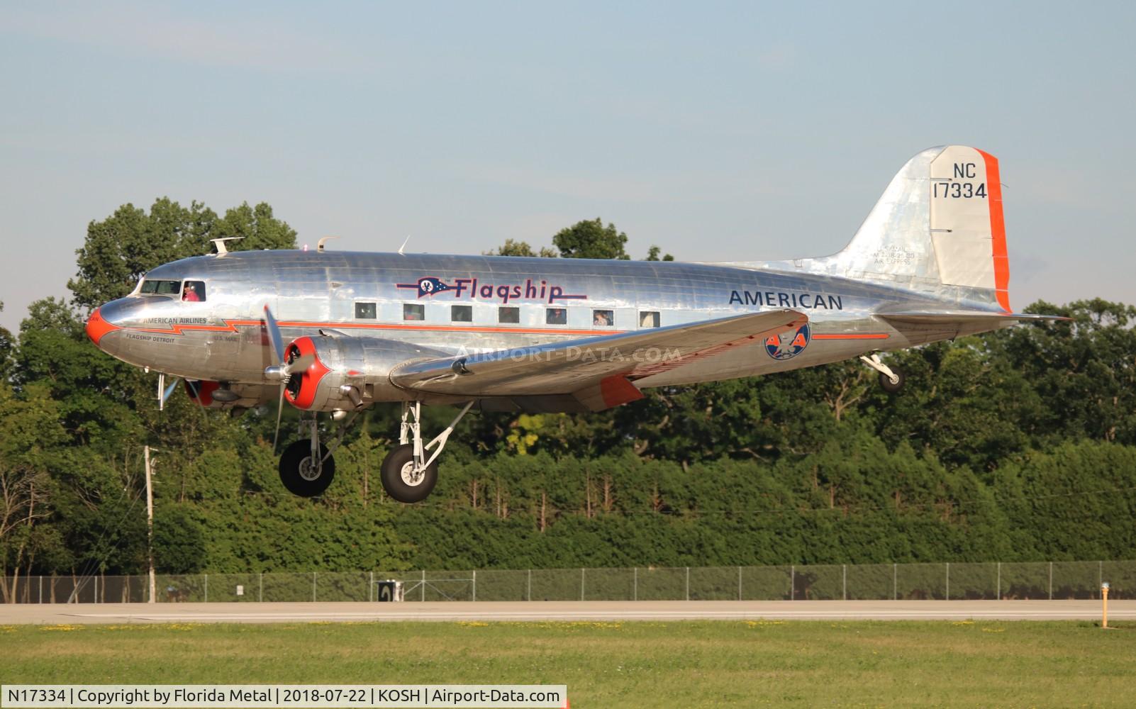 N17334, 1937 Douglas DC-3-178 C/N 1920, Flagship Detroit