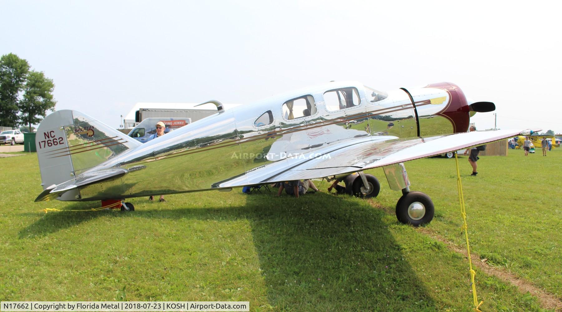 N17662, 1940 Spartan 7W Executive C/N 28, Spartan 7W