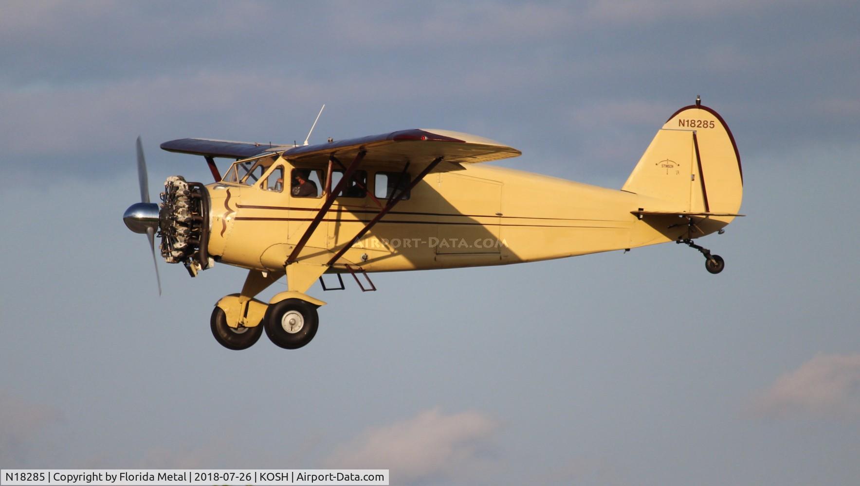 N18285, 1933 Stinson JR. SR C/N 8776, Stinson JR SR