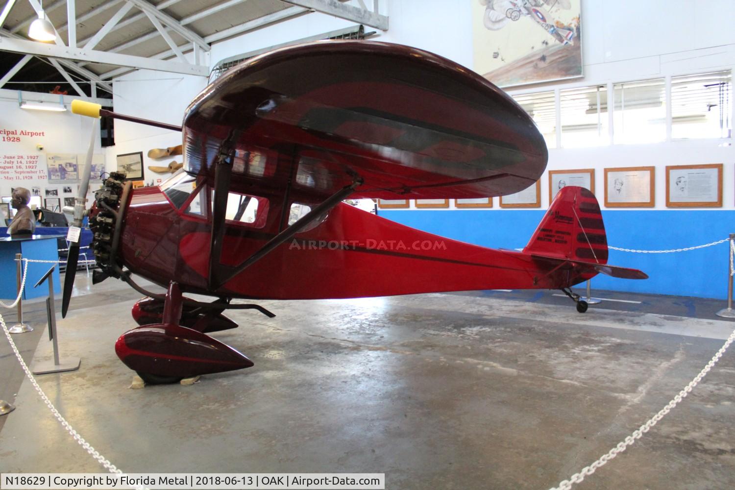 N18629, 1931 Monocoupe 110 C/N 6W00, Monocoupe 110