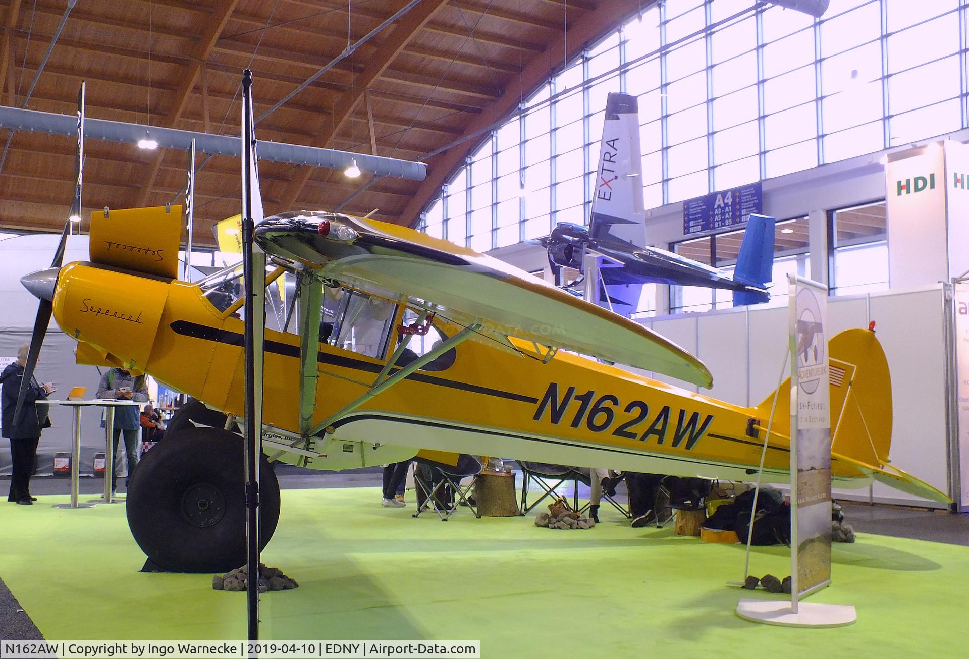 N162AW, 1981 Piper PA-18-150 Super Cub C/N 18-8109082, Piper PA-18-150 Super Cub with Alaska bushwheels at the AERO 2019, Friedrichshafen