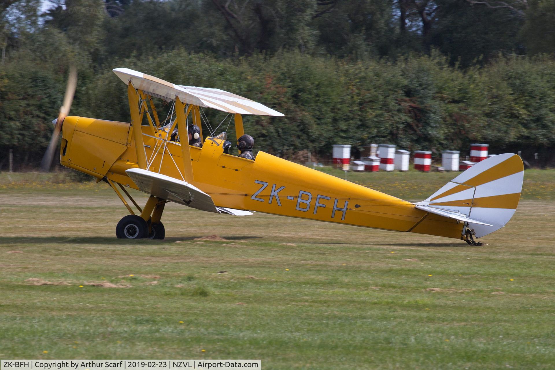 ZK-BFH, De Havilland DH-82A Tiger Moth II C/N 83343, ZK-BFH Mandeville NZ 2019