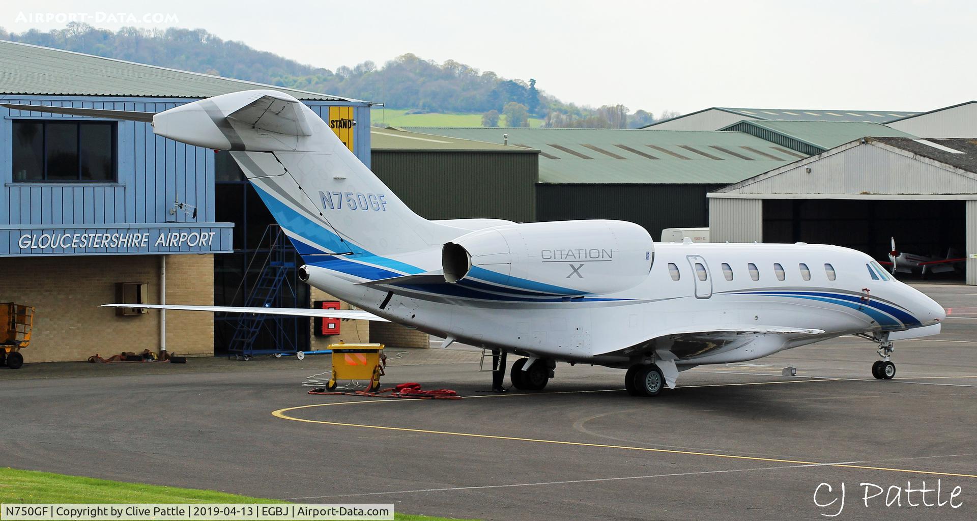 N750GF, 2005 Cessna 750 Citation X C/N 750-0244, @ Staverton