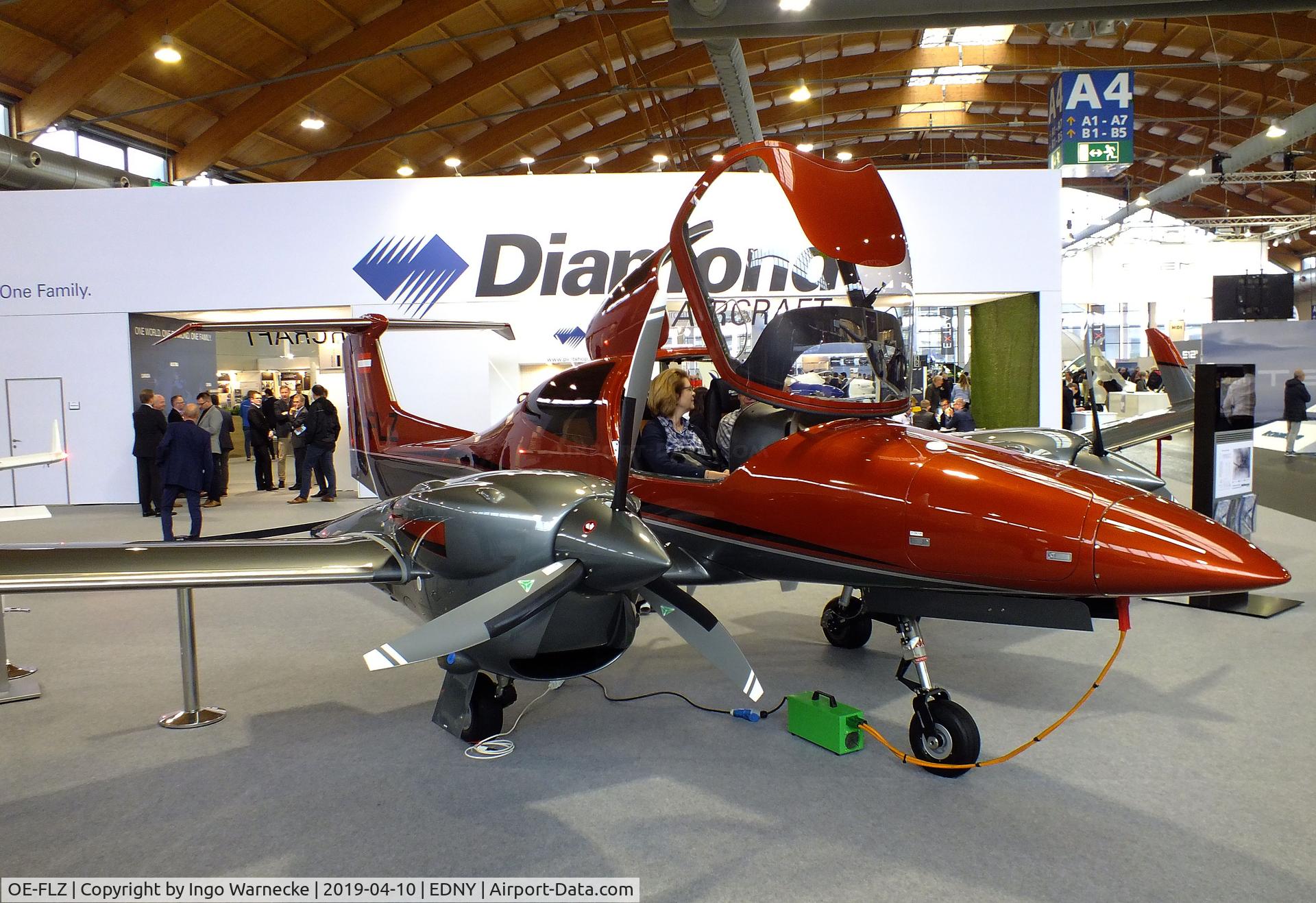 OE-FLZ, Diamond DA-42 NG Twin Star C/N 42.N351, Diamond DA-42 NG Twin Star at the AERO 2019, Friedrichshafen