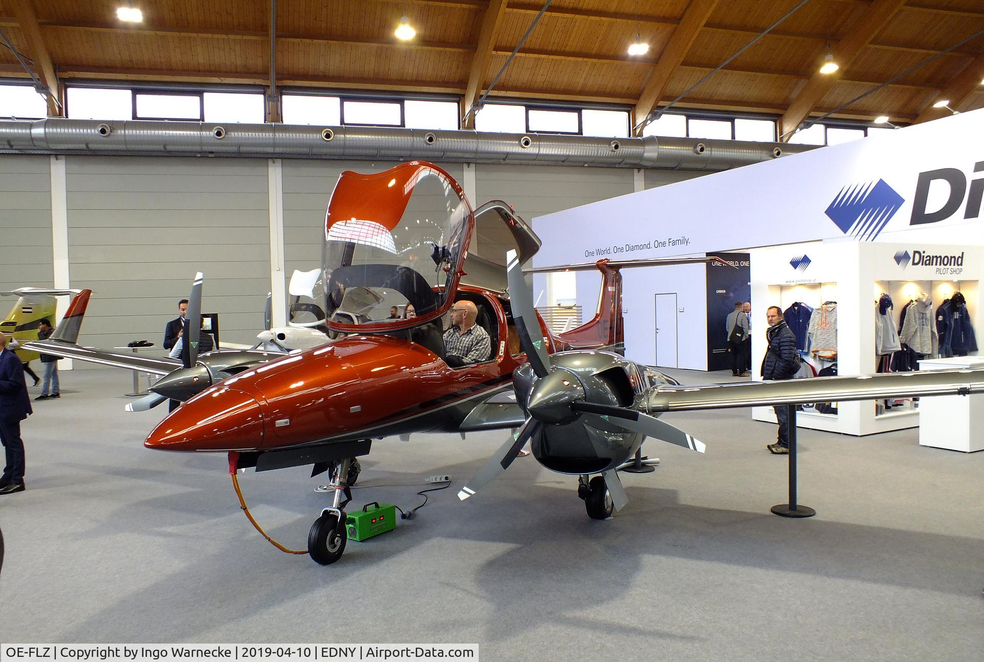 OE-FLZ, Diamond DA-42 NG Twin Star C/N 42.N351, Diamond DA-42 NG Twin Star at the AERO 2019, Friedrichshafen