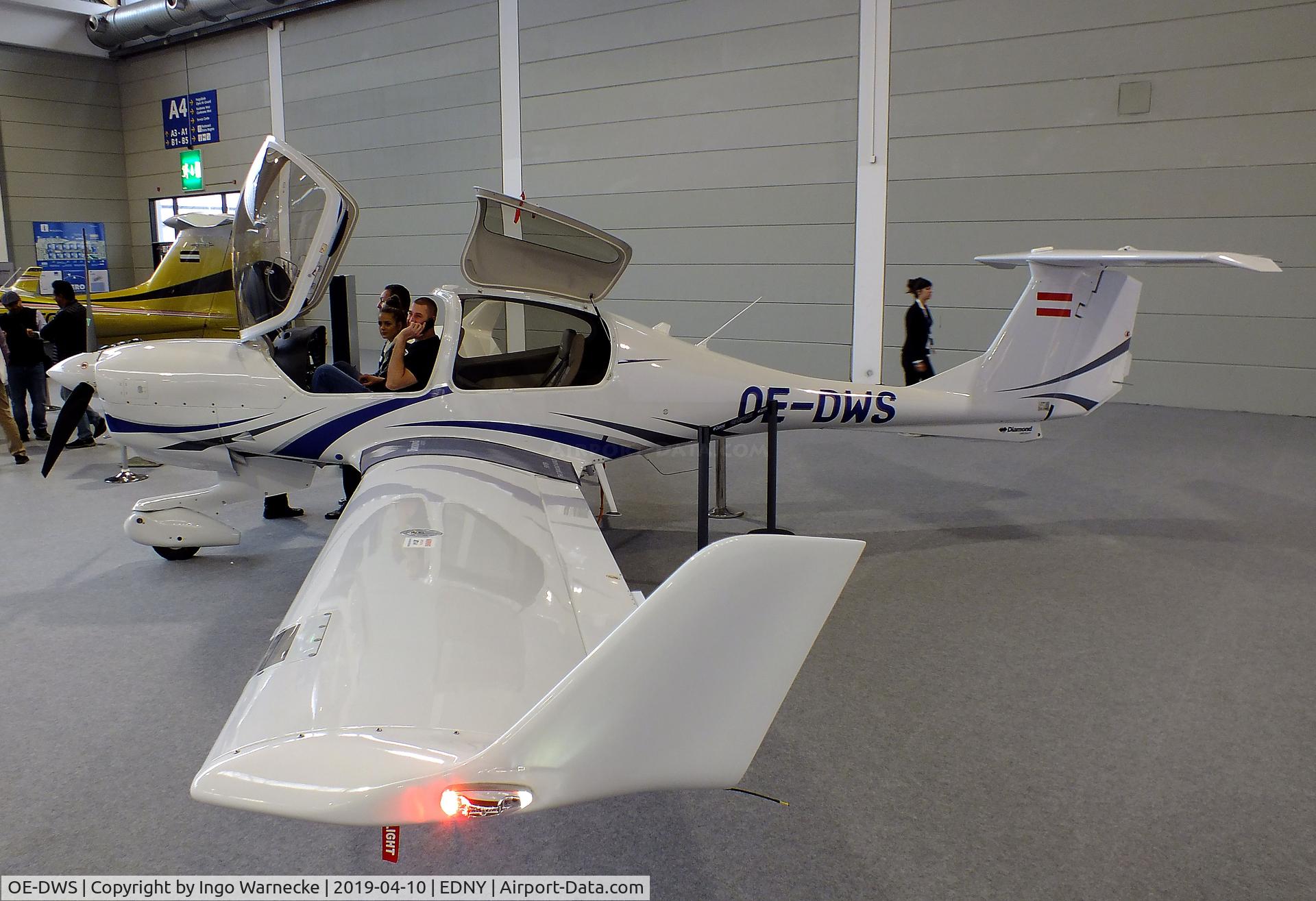 OE-DWS, Diamond DA-40 NG Diamond Star C/N 40.N269, Diamond DA-40 NG at the AERO 2019, Friedrichshafen