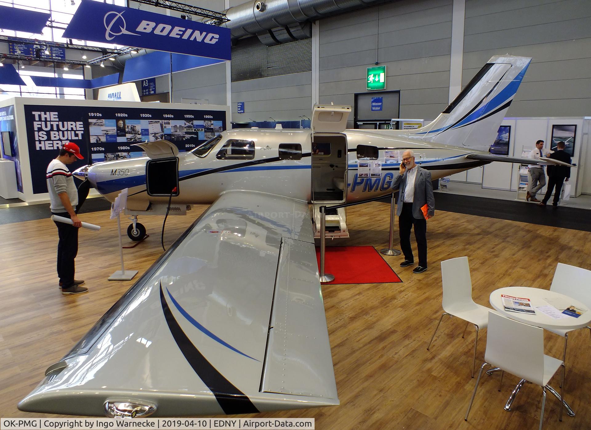 OK-PMG, 2018 Piper PA-46-350P Malibu Mirage C/N 4636725, Piper PA-46-M350 at the AERO 2019, Friedrichshafen