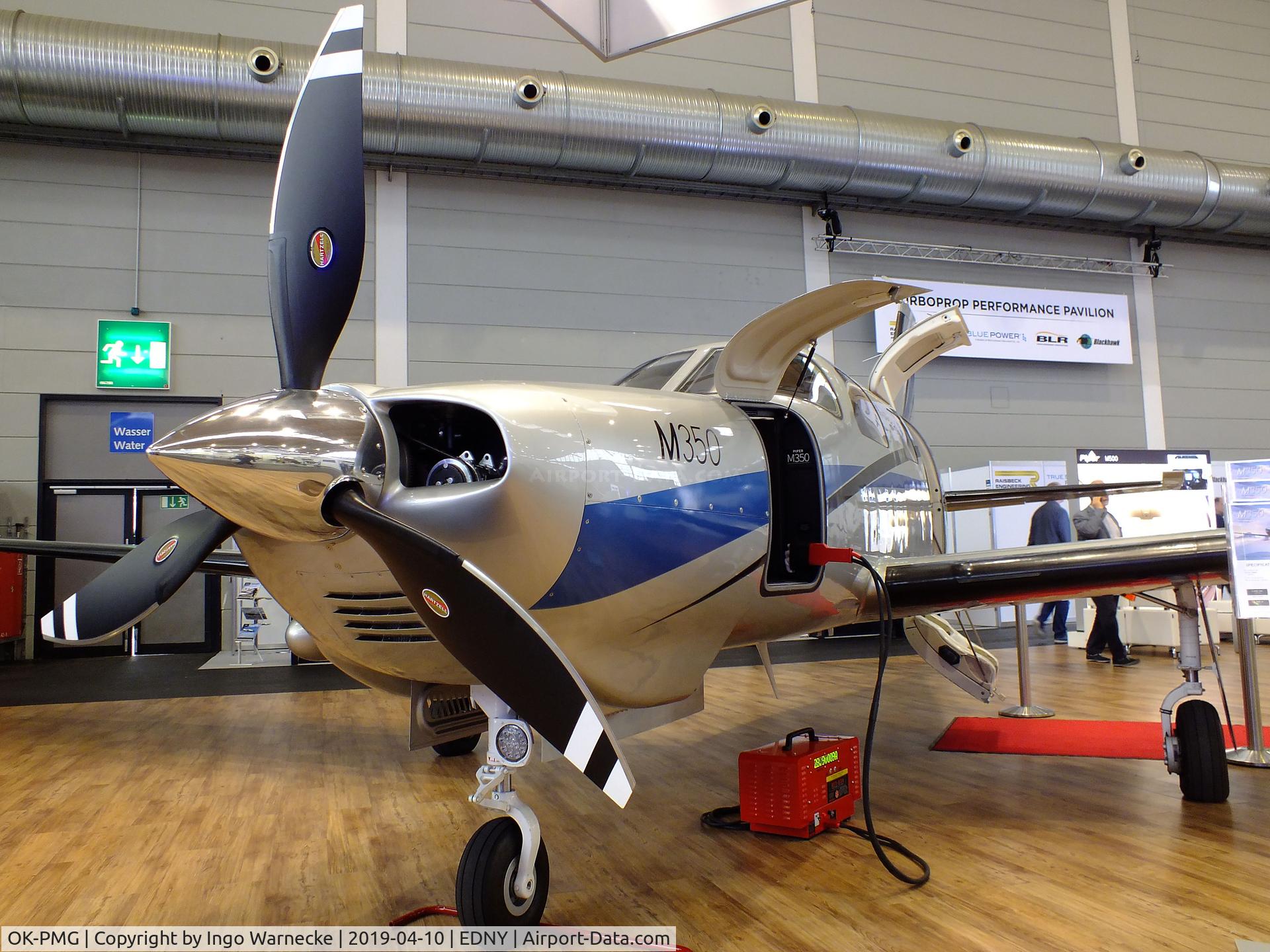 OK-PMG, 2018 Piper PA-46-350P Malibu Mirage C/N 4636725, Piper PA-46-M350 at the AERO 2019, Friedrichshafen