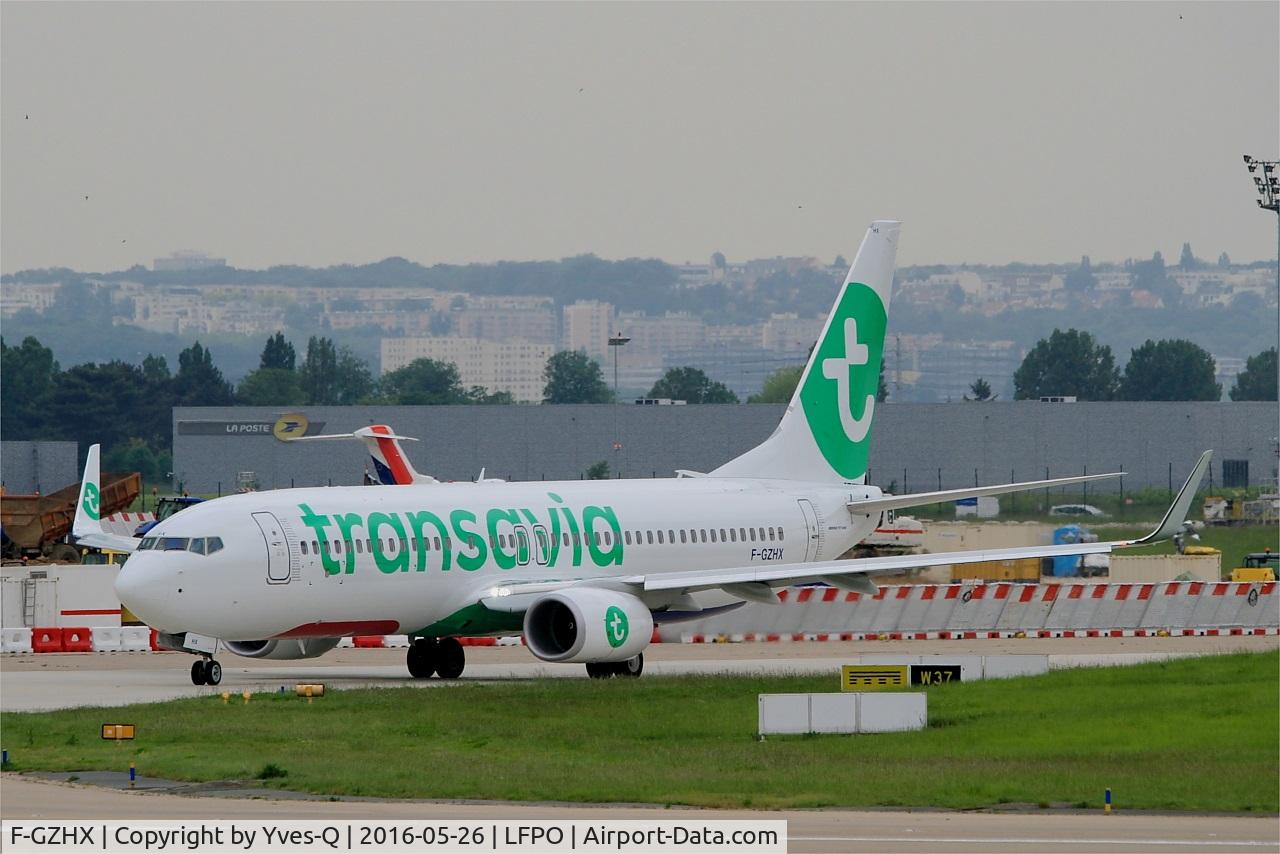F-GZHX, 2016 Boeing 737-8K2 C/N 41343, Boeing 737-8K2, Taxiing to holding point rwy 08, Paris-Orly Airport (LFPO-ORY)