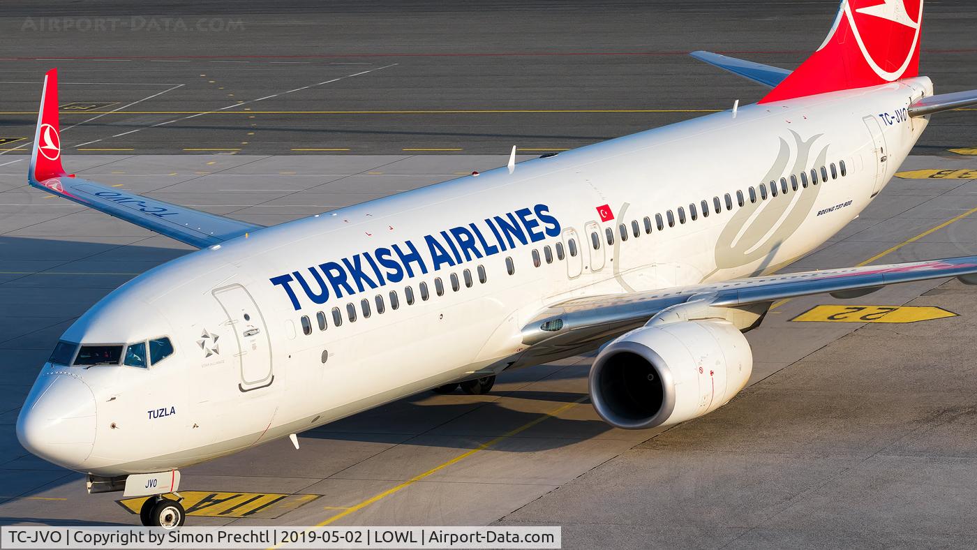 TC-JVO, 2016 Boeing 737-8F2 C/N 60031, TC-JVO @ Linz Airport