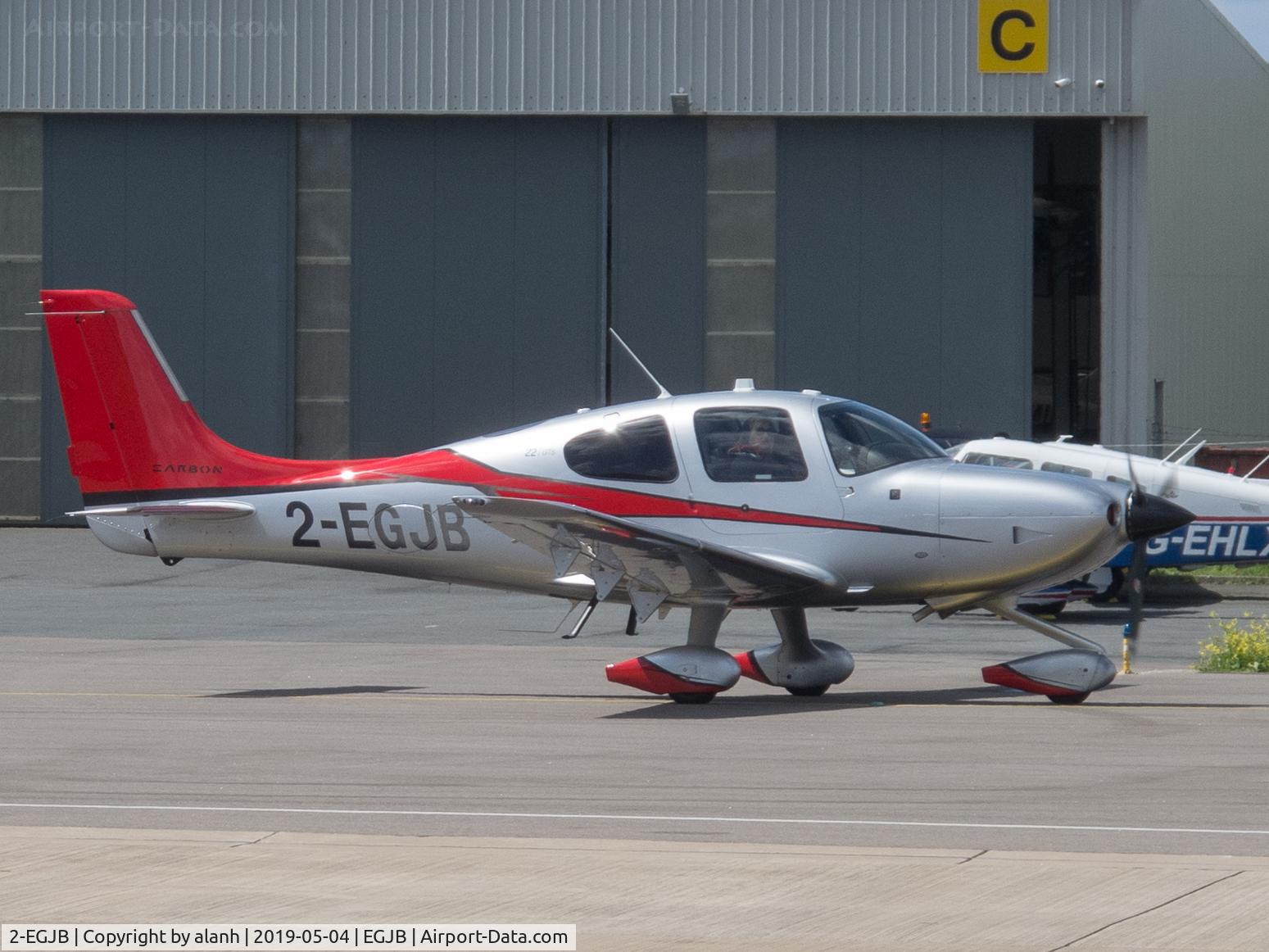 2-EGJB, 2015 Cirrus SR22  GTS Carbon C/N 4179, Taxying for departure, Guernsey