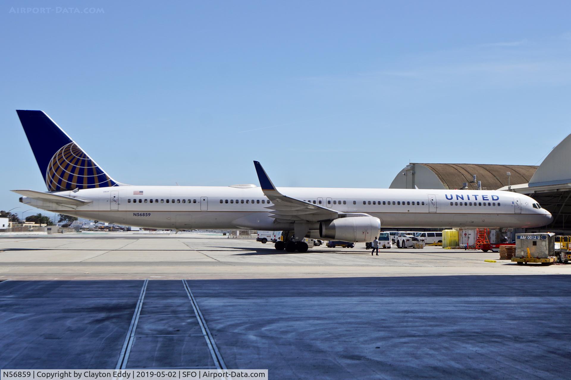 N56859, 2004 Boeing 757-324 C/N 32818, SFO 2019.
