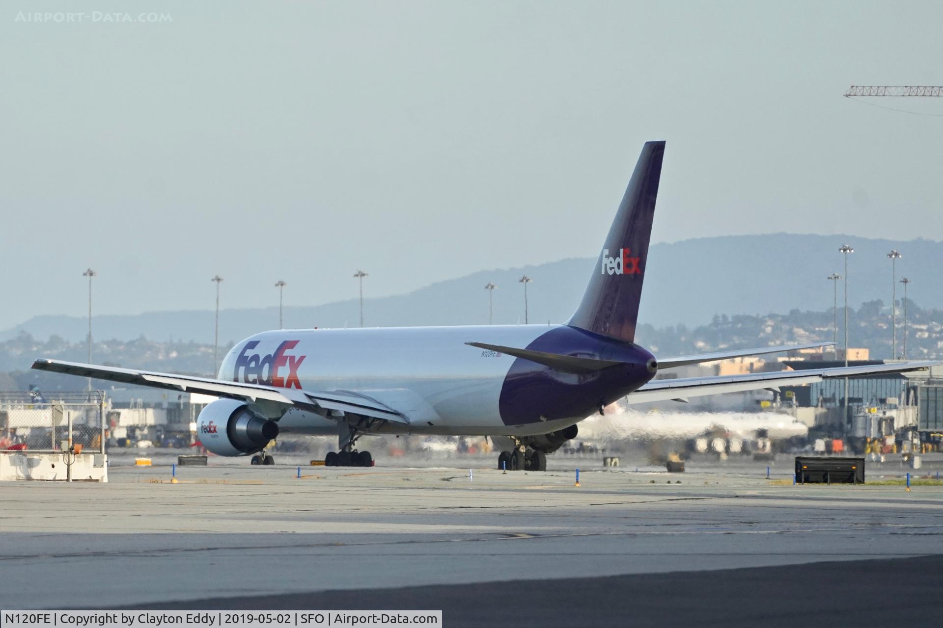 N120FE, 2015 Boeing 767-3S2F/ER C/N 44380, SFO 2019.