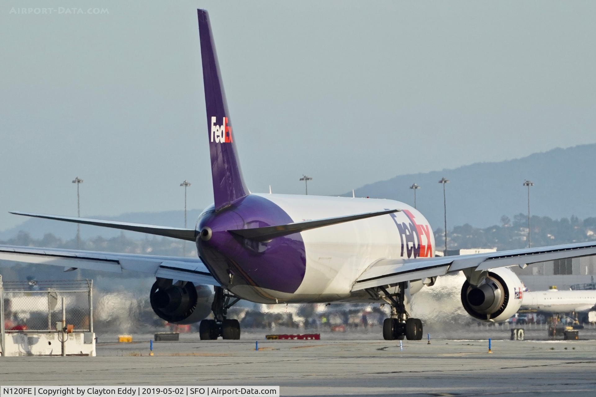 N120FE, 2015 Boeing 767-3S2F/ER C/N 44380, SFO 2019.