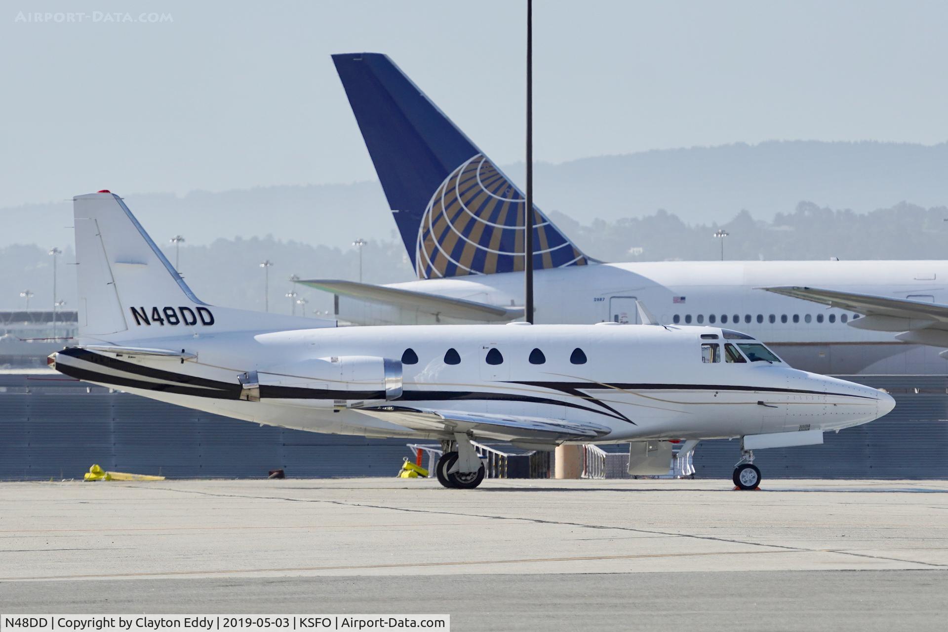 N48DD, 1979 Rockwell International NA-265-60 Sabreliner 60 C/N 306-146, SFO 2019.
